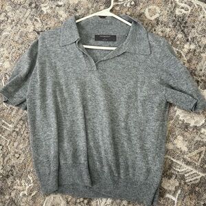 Primark Charcoal Knit Collared Top